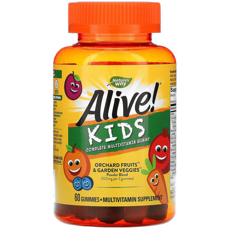 Детские мультивитамины Nature's Way "Alive! Gummies Multi-Vitamin for Children" со вкусом фруктов (60 конфет)
Детские мультивитамины Nature's Way "Alive! Gummies Multi-Vitamin for Children" со вкусом фруктов (60 конфет)