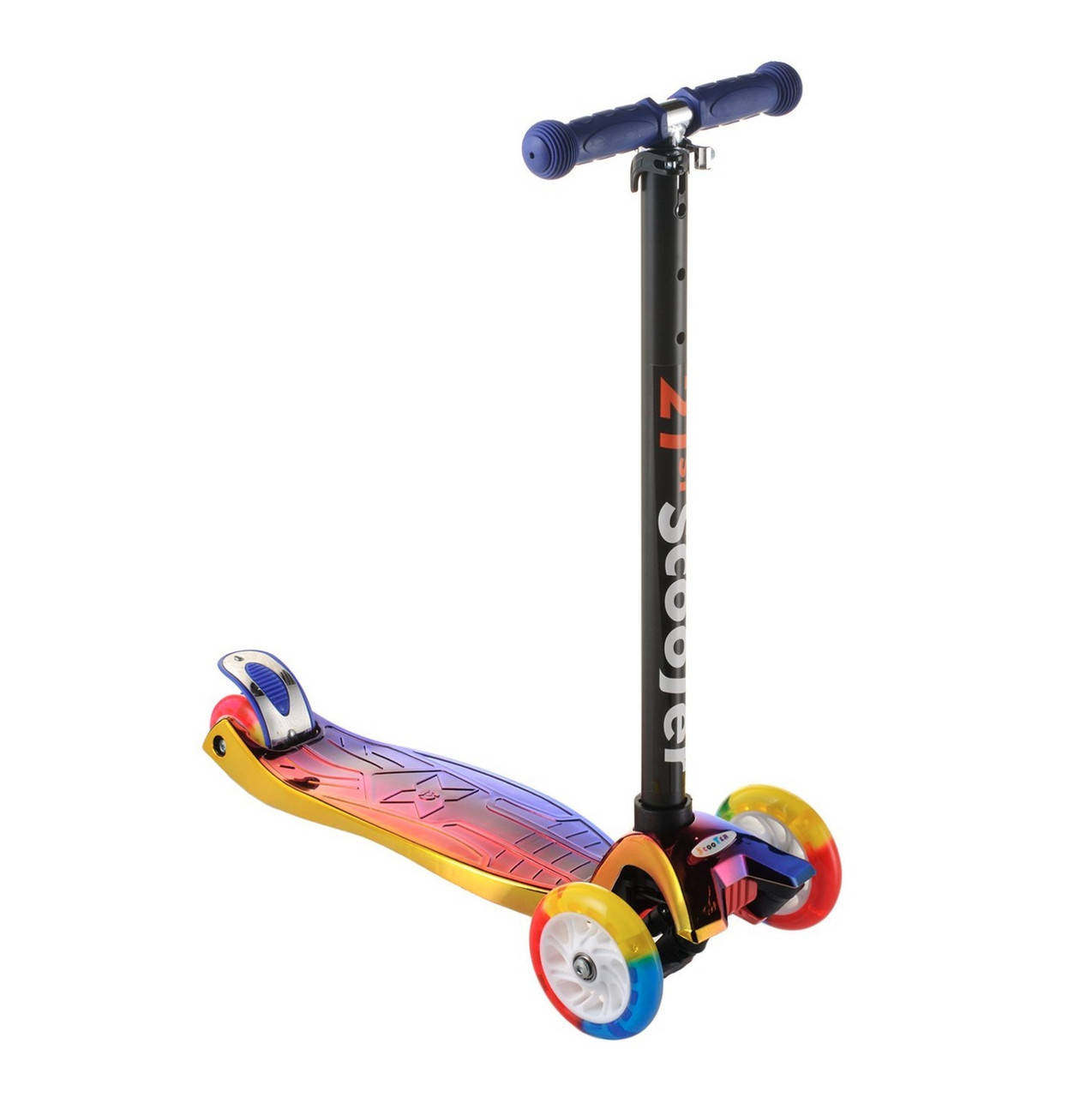 Детский четырехколесный самокат со светящимися колесами Scooter 0072D, разноцветный, Разные цвета
Детский четырехколесный самокат со светящимися колесами Scooter 0072D, разноцветный, Разные цвета