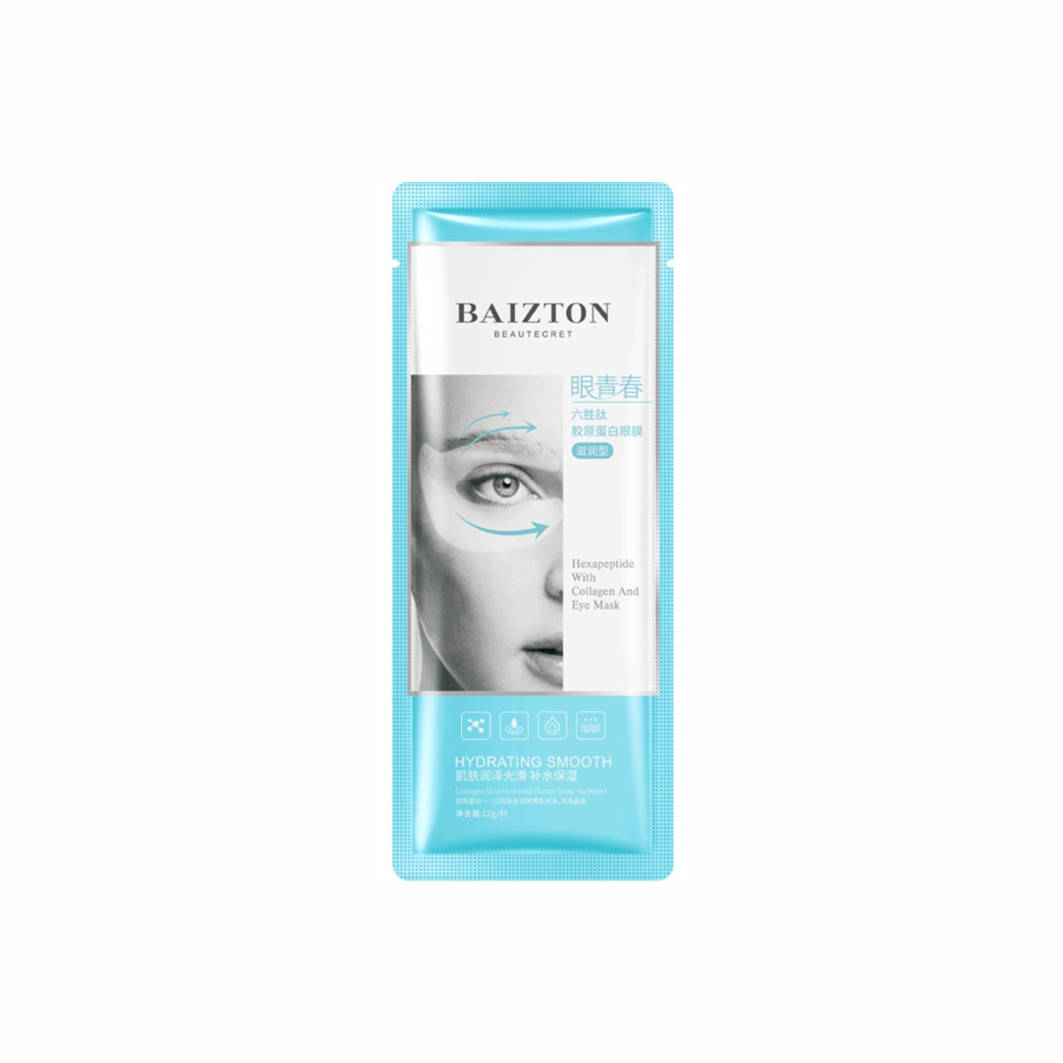 Одноразовые гидрогелевые патчи для глаз с колагеном Baizton Hexapeptide and Collagen Eye Mask
Одноразовые гидрогелевые патчи для глаз с колагеном Baizton Hexapeptide and Collagen Eye Mask