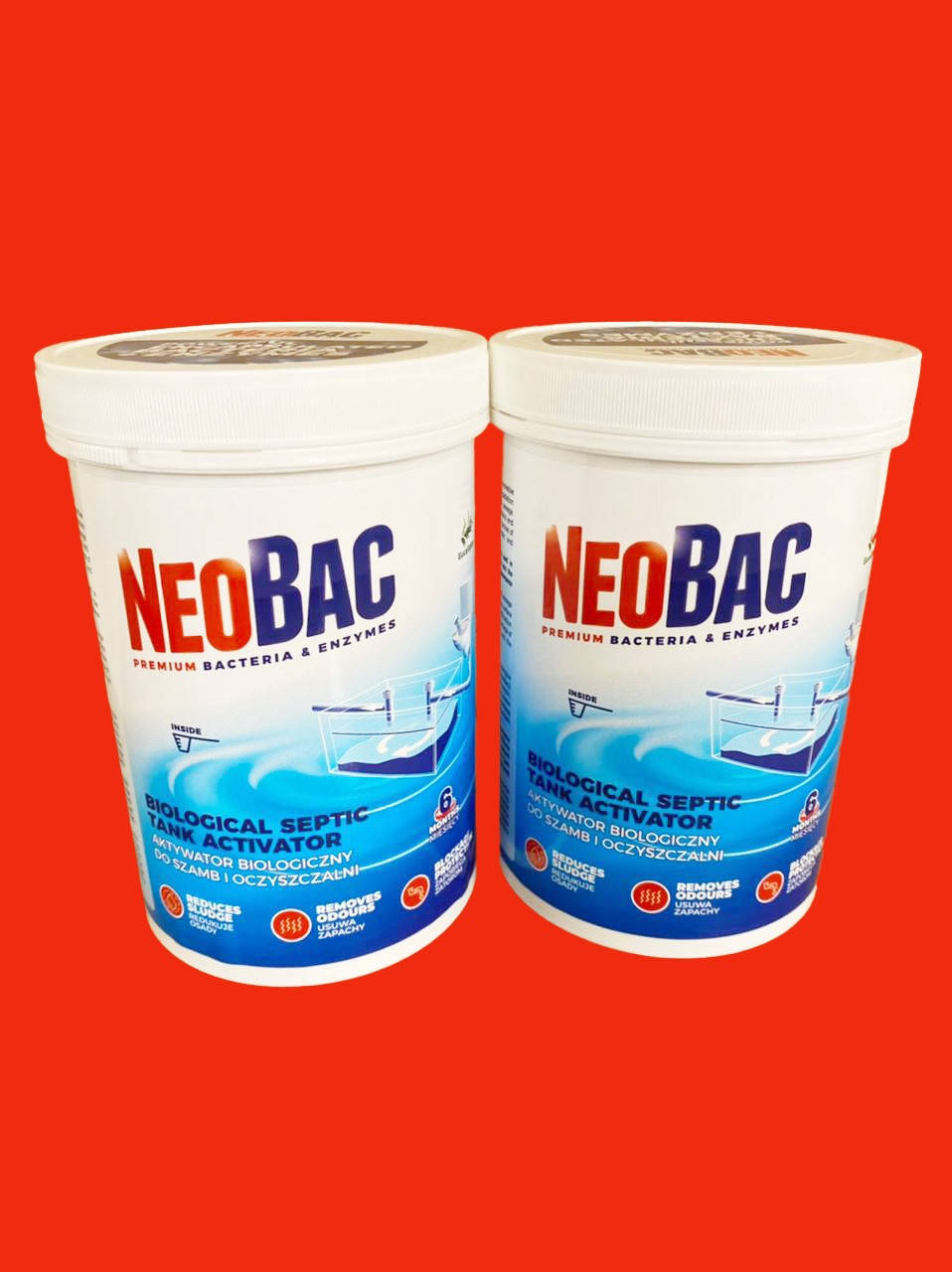 Биоактиватор NEOBAC 1200 г. на 1год.для уличных туалетов, септиков, ям с ароматом ЭВКАЛИПТА !
Биоактиватор NEOBAC 1200 г. на 1год.для уличных туалетов, септиков, ям с ароматом ЭВКАЛИПТА !