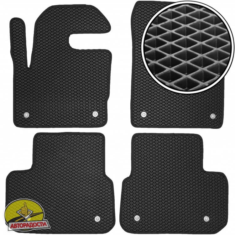 Коврики в салон для Land Rover Discovery Sport '14-19, EVA-полимерные, черные (Kinetic), Черный
Коврики в салон для Land Rover Discovery Sport '14-19, EVA-полимерные, черные (Kinetic), Черный