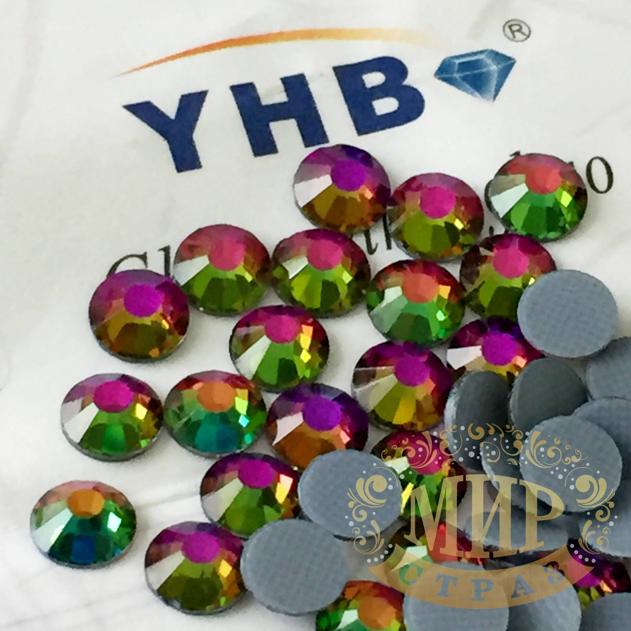Стразы YHB Lux, цвет Vitrail Medium, HF, ss20 (4,8-5мм), 100шт
