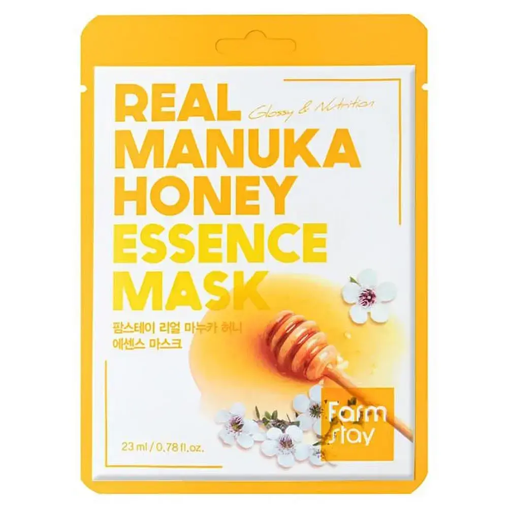 Живильна тканинна маска для обличчя з медом манука FarmStay Real Manuka Honey Essence Mask
Живильна тканинна маска для обличчя з медом манука FarmStay Real Manuka Honey Essence Mask