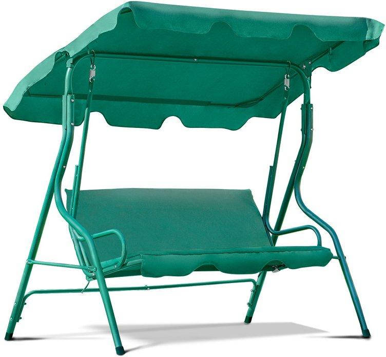Садовая качеля FunFit Relax Green большая трехместная с навесом Зеленая подвесная для отдыха дома, Зелёный
Садовая качеля FunFit Relax Green большая трехместная с навесом Зеленая подвесная для отдыха дома, Зелёный