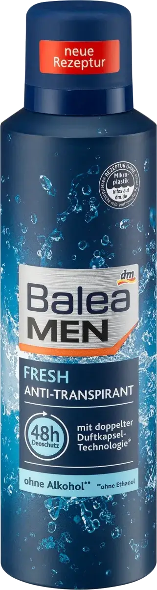 Дезодорант антиперспирант мужской Balea Fresh, 200 ml
Дезодорант антиперспирант мужской Balea Fresh, 200 ml