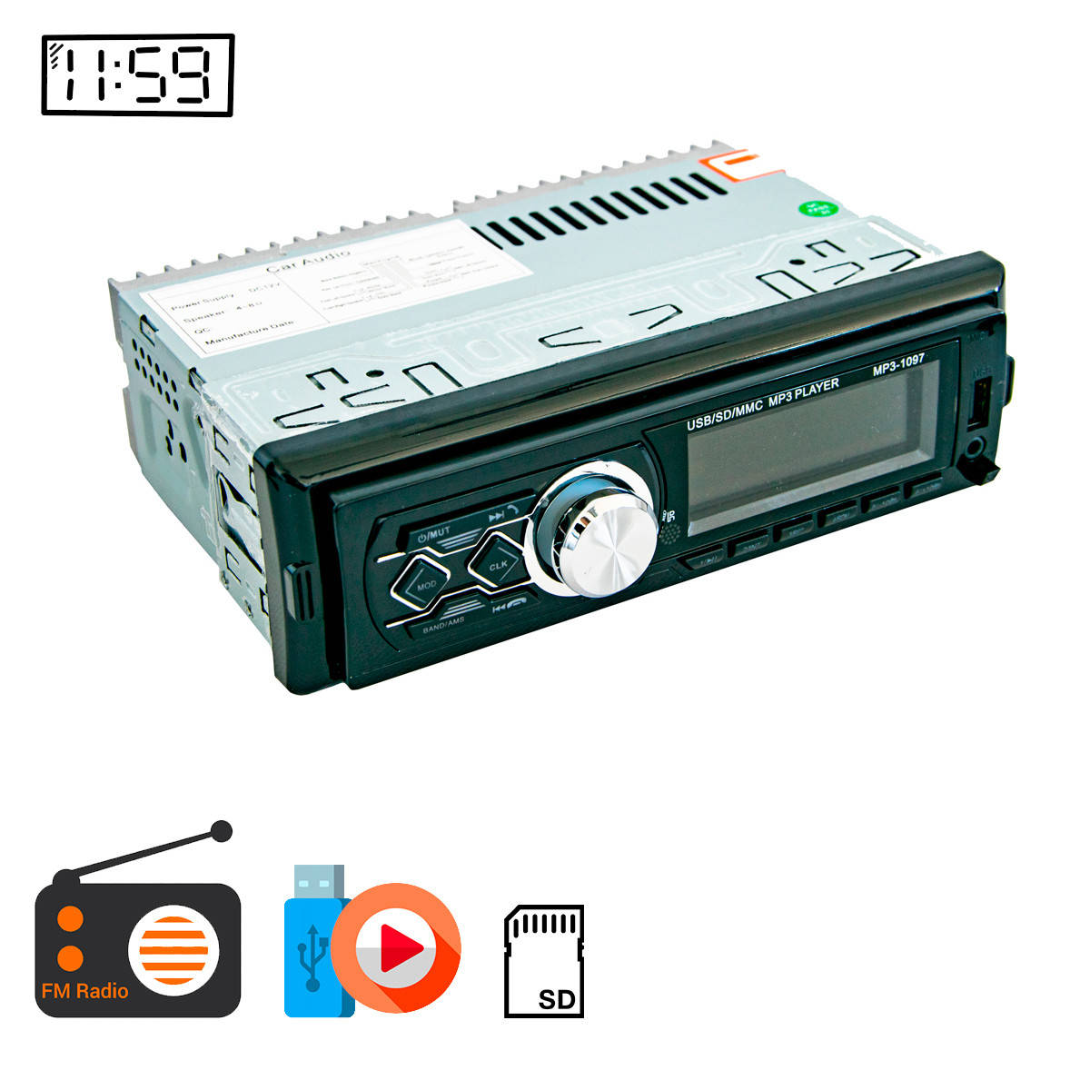 Магнитола в машину с флешкой 1 din MP3 1097 BT с пультом, автомагнитола со съемной панелью, автомагнитола (ST)
Магнитола в машину с флешкой 1 din MP3 1097 BT с пультом, автомагнитола со съемной панелью, автомагнитола (ST)