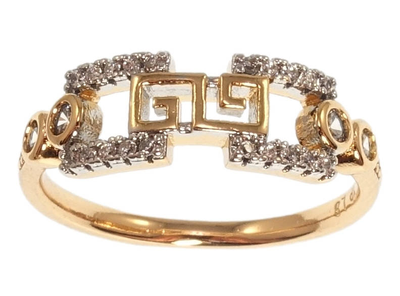 Кольцо Xuping Позолота 18K+Родий "Сдержанность форм с цирконием" р.16.5,17,18 
Кольцо Xuping Позолота 18K+Родий "Сдержанность форм с цирконием" р.16.5,17,18