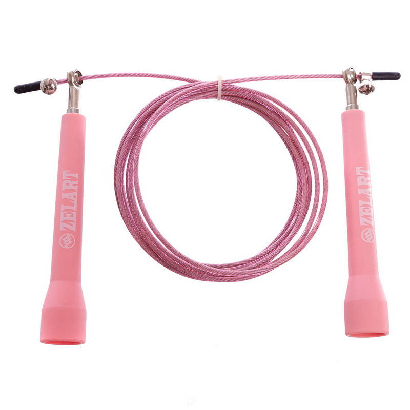 Скакалка скоростная Jumping Rope 2,75 м с подшипником и стальным тросом (FI-5101) Розовый
Скакалка скоростная Jumping Rope 2,75 м с подшипником и стальным тросом (FI-5101) Розовый
