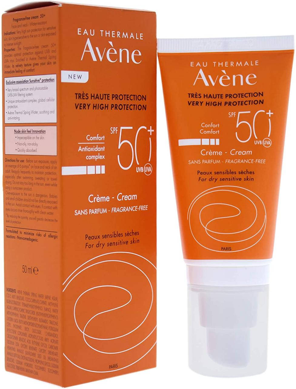 Солнцезащитн крем Авен для сухой чувствительн кожи спф 50мл Avene Sun Solaire Soleil Cream Protection SPF 50+
Солнцезащитн крем Авен для сухой чувствительн кожи спф 50мл Avene Sun Solaire Soleil Cream Protection SPF 50+