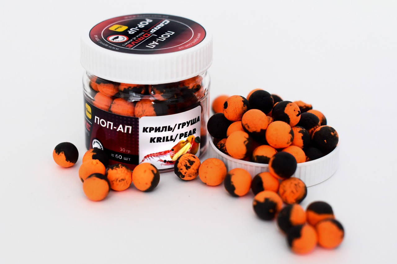 Бойл плавающий, поп ап для рыбалки, поп ап Криль-Груша (Krill-Pear) 10 мм Carp Drive
Бойл плавающий, поп ап для рыбалки, поп ап Криль-Груша (Krill-Pear) 10 мм Carp Drive