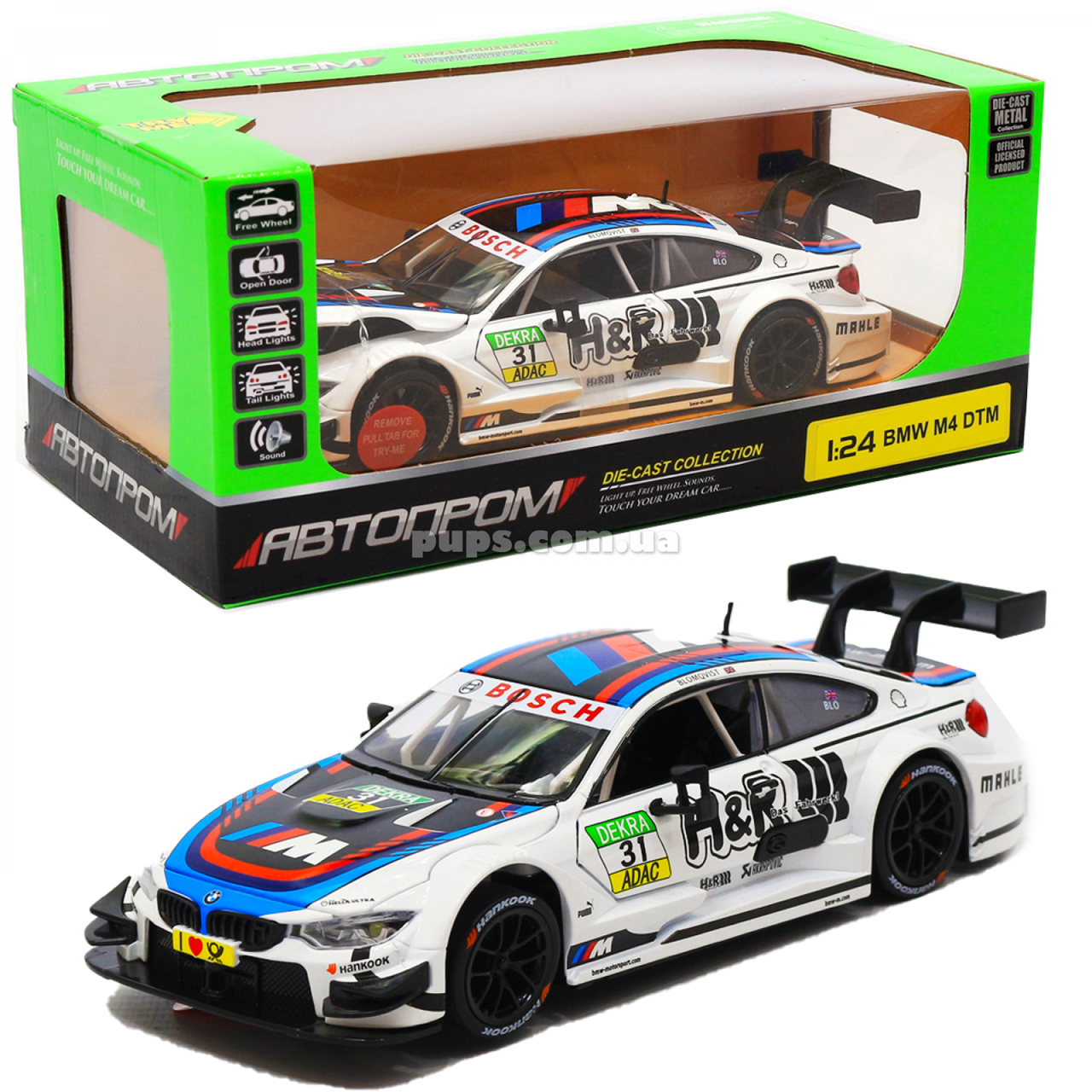 Игрушечная машинка металлическая «BMW M4 DTM», Автопром, белая, от 3 лет, 5*20*8, (68256), Белый
Игрушечная машинка металлическая «BMW M4 DTM», Автопром, белая, от 3 лет, 5*20*8, (68256), Белый