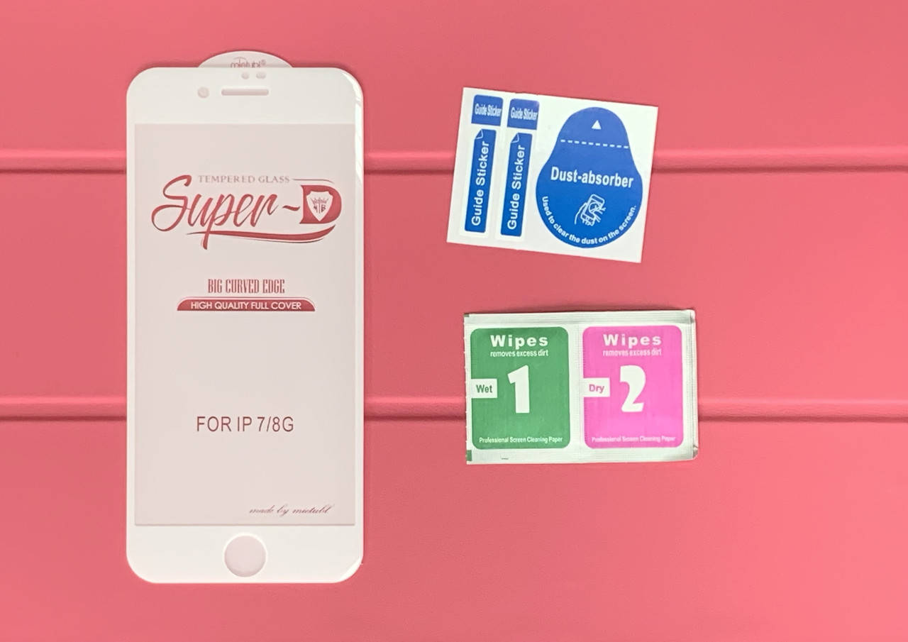 Защитное Стекло для iPhone 7/ 8 / Se2020 Super D на Айфон 7/ 8/ Се 2020 - Белое, Прозрачный
Защитное Стекло для iPhone 7/ 8 / Se2020 Super D на Айфон 7/ 8/ Се 2020 - Белое, Прозрачный