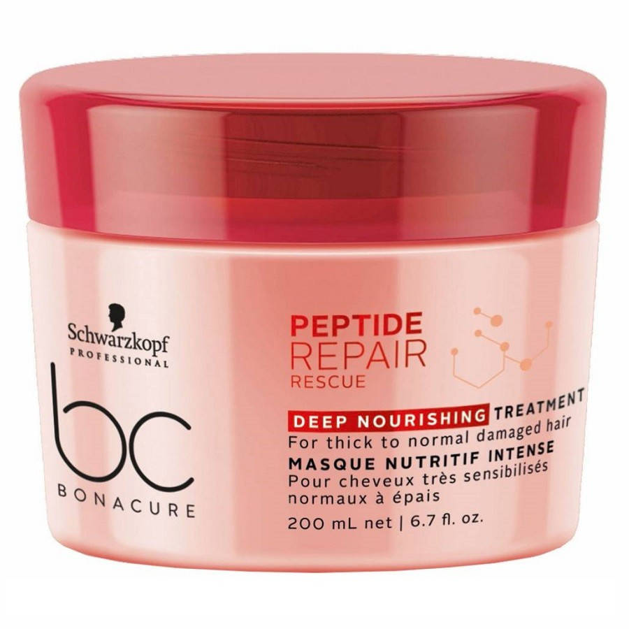 Глубоко питательная маска SCHWARZKOPF BC Peptide Repair Rescue Deep Nourishing Mask 200 мл
Глубоко питательная маска SCHWARZKOPF BC Peptide Repair Rescue Deep Nourishing Mask 200 мл