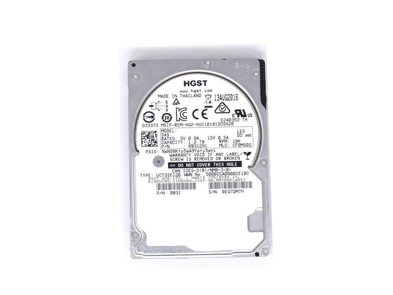 БУ Жесткий диск 1.2Tb HGST (2.5", 10 000 RPM, 128 Mb, SAS 3.0, 0B31859/HUC101812CS4204)
БУ Жесткий диск 1.2Tb HGST (2.5", 10 000 RPM, 128 Mb, SAS 3.0, 0B31859/HUC101812CS4204)