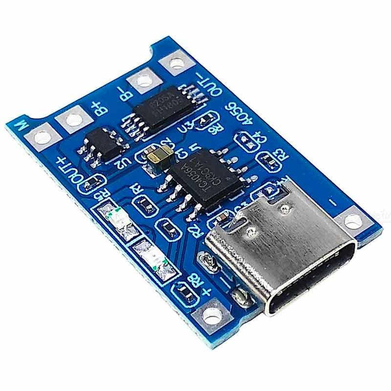 Модуль заряда TP4056 для Li-ion аккумулятора 5V 1А вход Type-C с функцией защиты аккумулятора
Модуль заряда TP4056 для Li-ion аккумулятора 5V 1А вход Type-C с функцией защиты аккумулятора