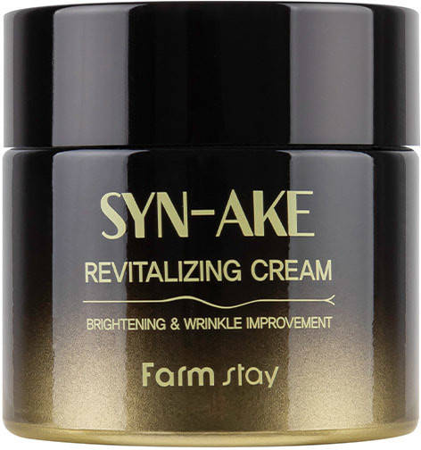 Восстанавливающий крем со змеиным пептидом Farm Stay Syn-Ake Revitalizing Cream 80ml
Восстанавливающий крем со змеиным пептидом Farm Stay Syn-Ake Revitalizing Cream 80ml