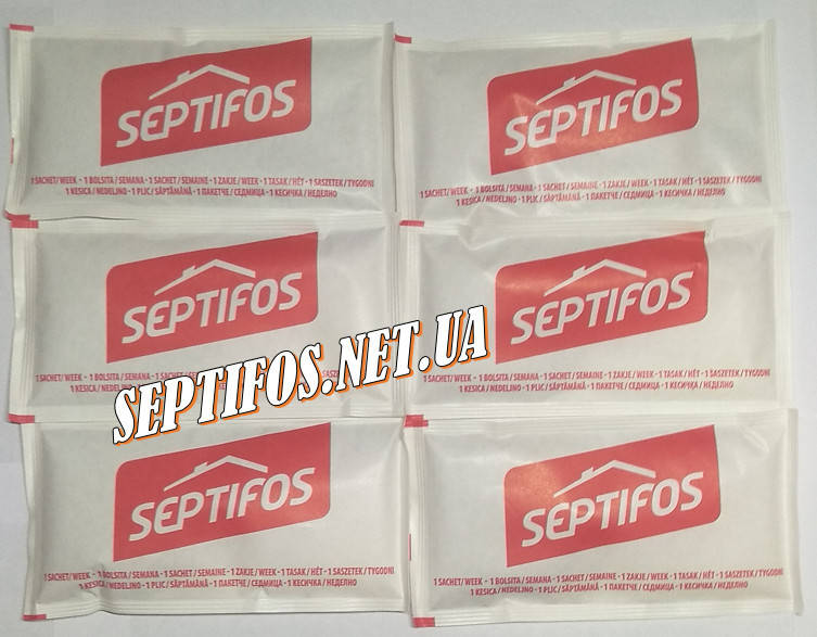 Биопрепарат для выгребных ям и дачных туалетов SEPTIFOS 36 г х 6 пакетов=216г, на 6 недель
Биопрепарат для выгребных ям и дачных туалетов SEPTIFOS 36 г х 6 пакетов=216г, на 6 недель