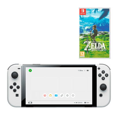 Набор Консоль Nintendo Switch OLED Model HEG-001 64GB White + Игра The Legend of Zelda Breath of The Wild
Набор Консоль Nintendo Switch OLED Model HEG-001 64GB White + Игра The Legend of Zelda Breath of The Wild