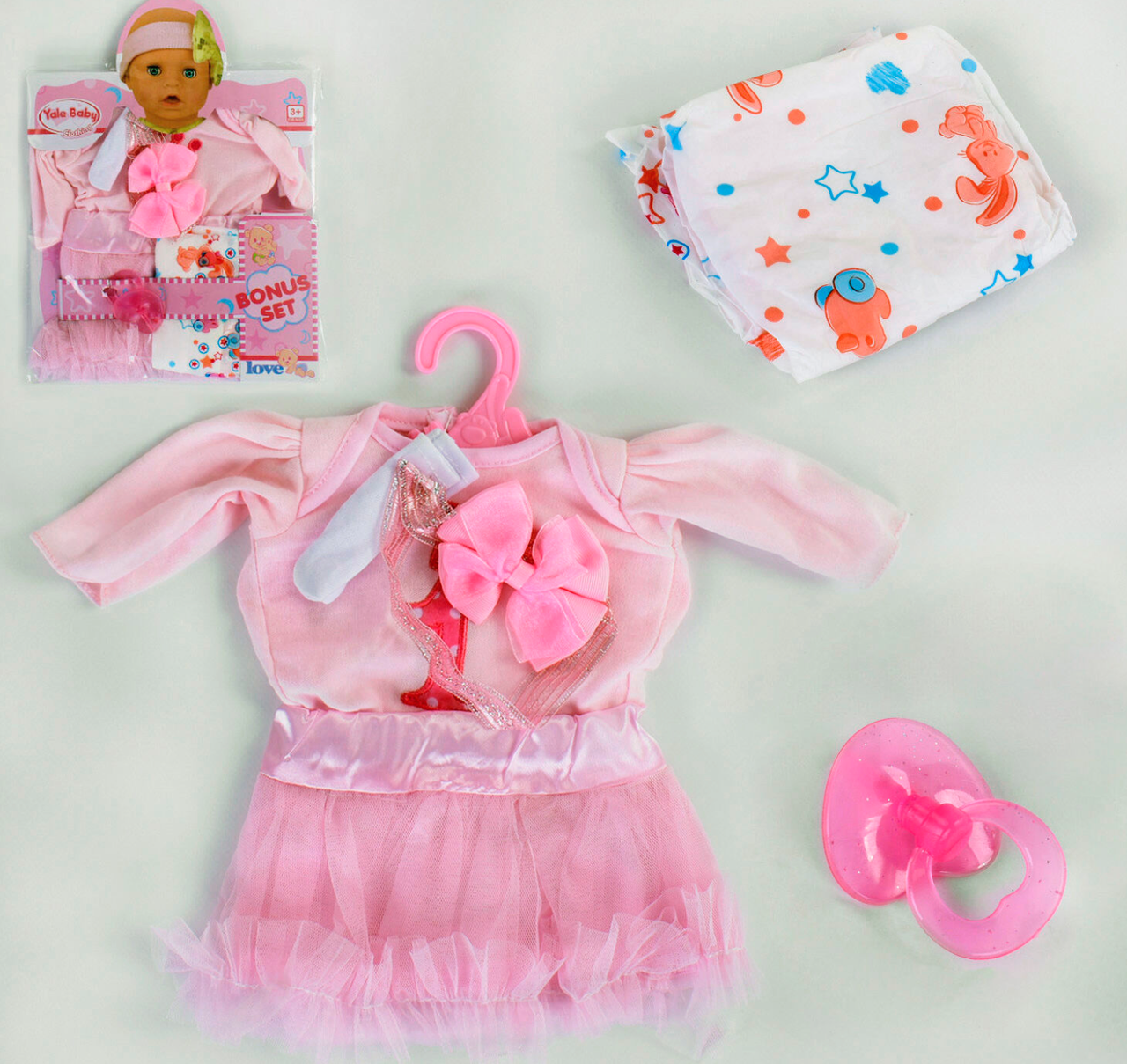 Набор одежда для пупса / куклы Baby Born Беби Борн 38-42 cм нарядное платье с повязочкой и носочками
Набор одежда для пупса / куклы Baby Born Беби Борн 38-42 cм нарядное платье с повязочкой и носочками