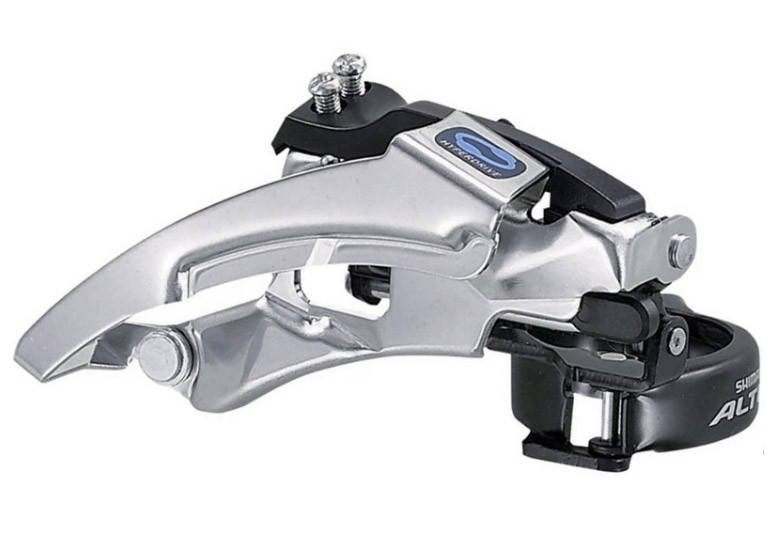 Передний переключатель Shimano Altus FD-M310 (Top-Swing, Dual-Pull, 3х7 / 3х8 скоростей)
Передний переключатель Shimano Altus FD-M310 (Top-Swing, Dual-Pull, 3х7 / 3х8 скоростей)