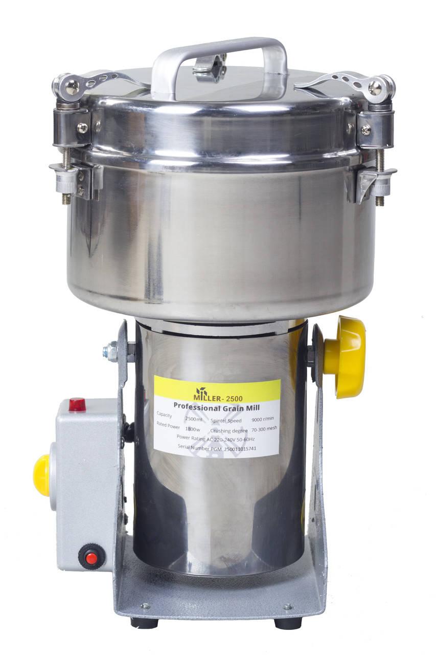 Мельница MILLER-2500 Профессиональная мельница для муки, зерна, сахара, специй, кофе
Мельница MILLER-2500 Профессиональная мельница для муки, зерна, сахара, специй, кофе