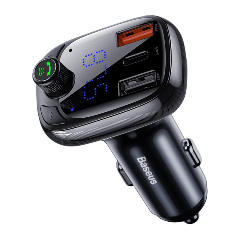 ФМ модулятор Baseus T typed S-13 Bluetooth MP3 FM трансмиттер базеус с блютуз в прикуриватель для авто/машины
ФМ модулятор Baseus T typed S-13 Bluetooth MP3 FM трансмиттер базеус с блютуз в прикуриватель для авто/машины