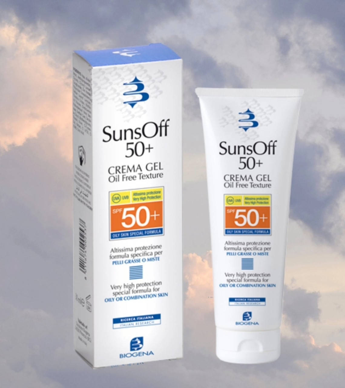 Сонцезахисний крем для жирної та комбінованої шкіри Biogena SunsOff Crem Gel SPF 50+ 90мл
Сонцезахисний крем для жирної та комбінованої шкіри Biogena SunsOff Crem Gel SPF 50+ 90мл