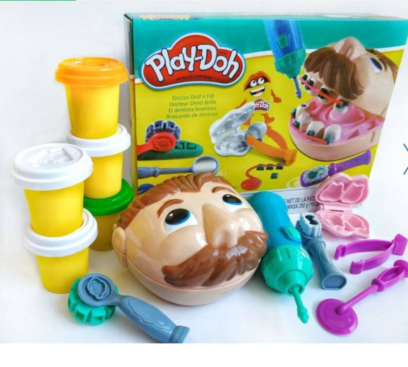 Игровой набор пластилин Play-Doh "Мистер зубастик" / Стоматолог / Дантист Play-Doh 6611A
Игровой набор пластилин Play-Doh "Мистер зубастик" / Стоматолог / Дантист Play-Doh 6611A