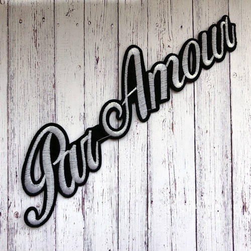 Термонаклейка, термопатч Надпись Par Amour 6х25 см, Белый
Термонаклейка, термопатч Надпись Par Amour 6х25 см, Белый