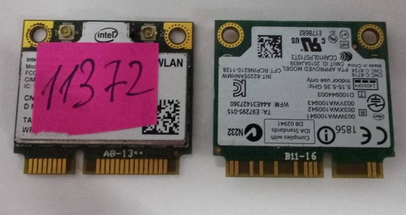 WiFi-модуль 62205ANHMW mini PCI-E WiFi a/b/g/n 300 Мбит/сек Fujitsu Lifebook S761, HP EliteBook 2760
WiFi-модуль 62205ANHMW mini PCI-E WiFi a/b/g/n 300 Мбит/сек Fujitsu Lifebook S761, HP EliteBook 2760