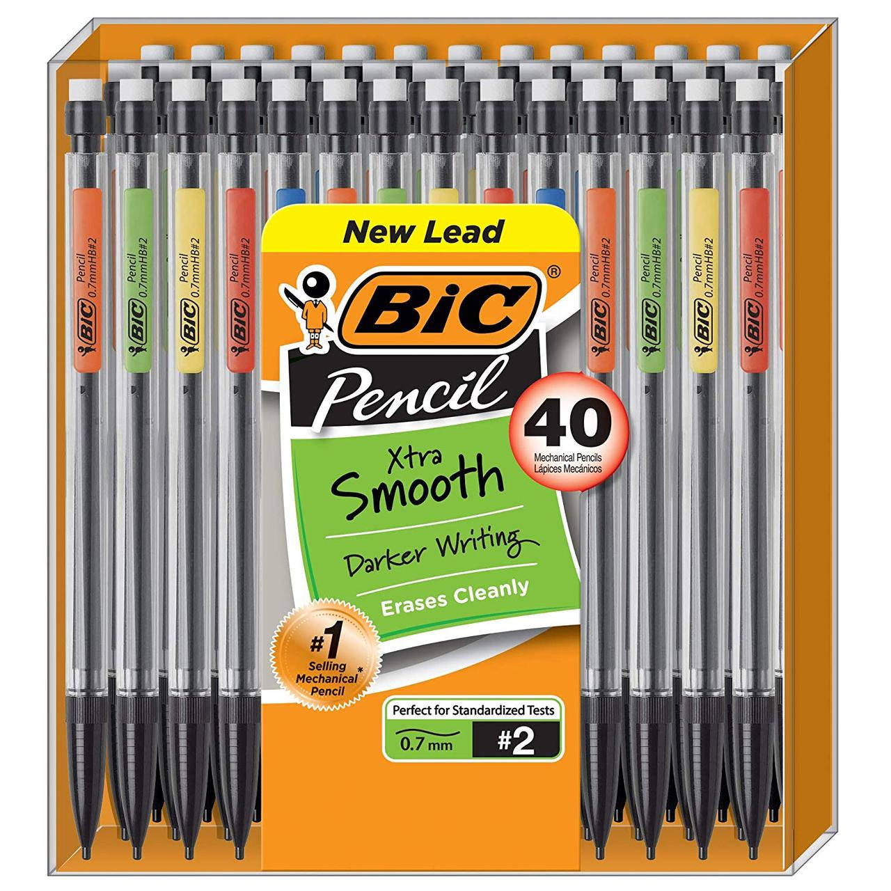 Набор механических карандашей BIC Xtra-Smooth Mechanical Pencil, Medium Point (0.7mm) (MPP40MJ) (MP40-BLK), Разные цвета
Набор механических карандашей BIC Xtra-Smooth Mechanical Pencil, Medium Point (0.7mm) (MPP40MJ) (MP40-BLK), Разные цвета