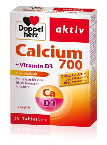 Доппельгерц Кальцій 700 + Вітамін D3 Doppelherz Calcium 700 + Vitamin D3 для здоров'я кісток зубів та суглобів
Доппельгерц Кальцій 700 + Вітамін D3 Doppelherz Calcium 700 + Vitamin D3 для здоров'я кісток зубів та суглобів