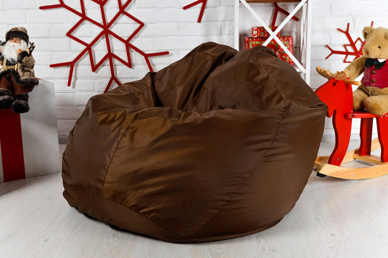 Бескаркасное кресло мешок груша XXL oxford, коричневое
Бескаркасное кресло мешок груша XXL oxford, коричневое