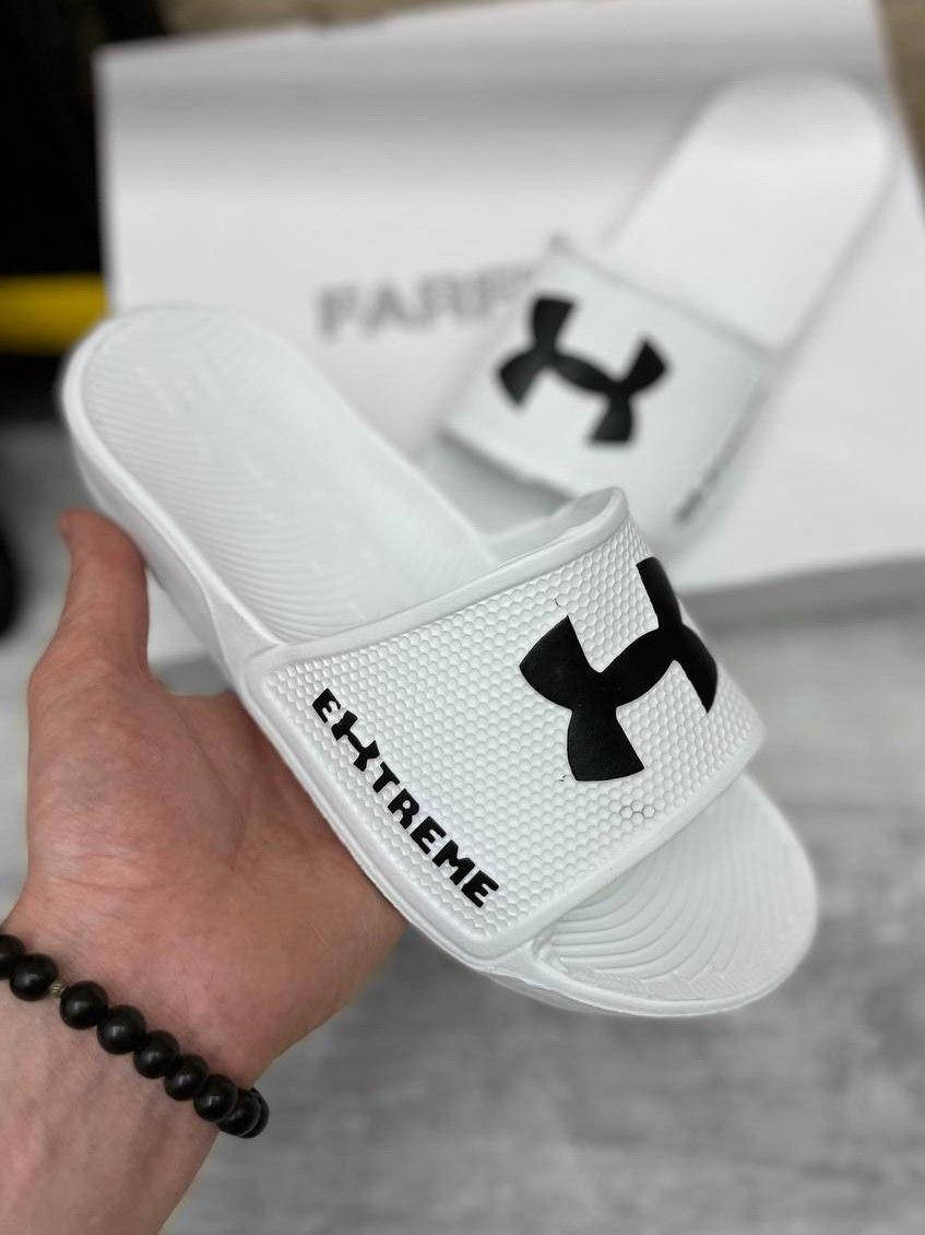 Шлепанцы Under Armour мужские белые, шлепки андер армур пена, тапки мужские сланцы 42-43, Белый
Шлепанцы Under Armour мужские белые, шлепки андер армур пена, тапки мужские сланцы 42-43, Белый