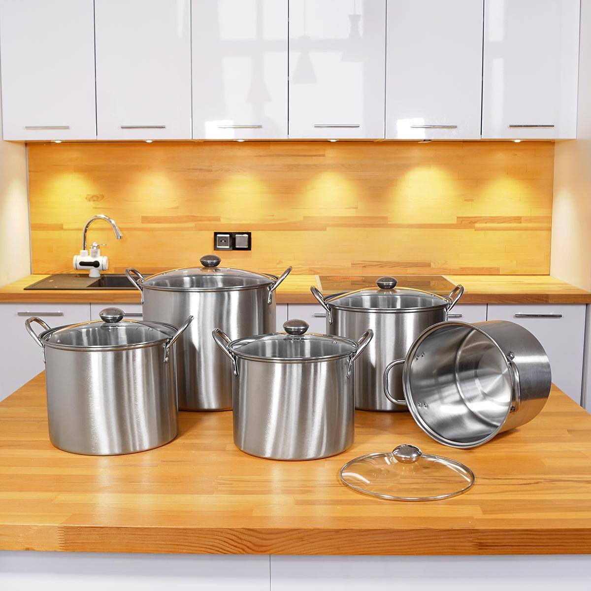 Набір каструль "Щедрий врожай", 10 предметів (Арт. 5697)
Набір каструль "Щедрий врожай", 10 предметів (Арт. 5697)