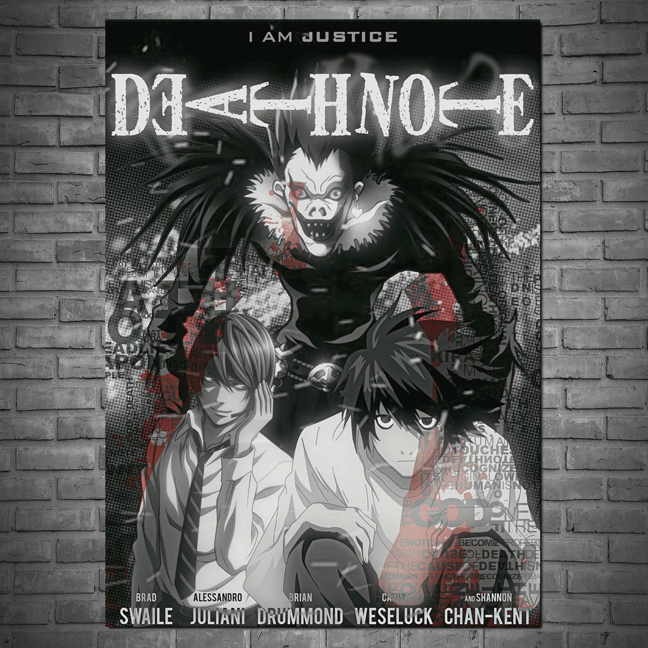 Плакат "Тетрадь Смерти, Кира, Лайт Ягами, Рюк, Death Note" (артикул 3583) 42, Полуглянец, 30
Плакат "Тетрадь Смерти, Кира, Лайт Ягами, Рюк, Death Note" (артикул 3583) 42, Полуглянец, 30