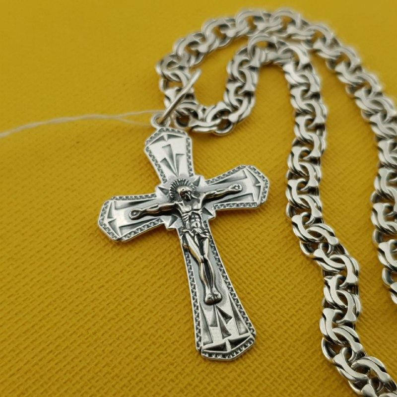 Комплект для мужчины!!! Серебряная цепочка с крестиком. Кулон и цепь из серебра 925 50 см
Комплект для мужчины!!! Серебряная цепочка с крестиком. Кулон и цепь из серебра 925 50 см