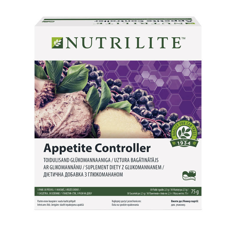 Appetite Controller Диетическая добавка с глюкоманнаном NUTRILITE Объем/Размер: 30 пакетиков по 2,5 г
Appetite Controller Диетическая добавка с глюкоманнаном NUTRILITE Объем/Размер: 30 пакетиков по 2,5 г