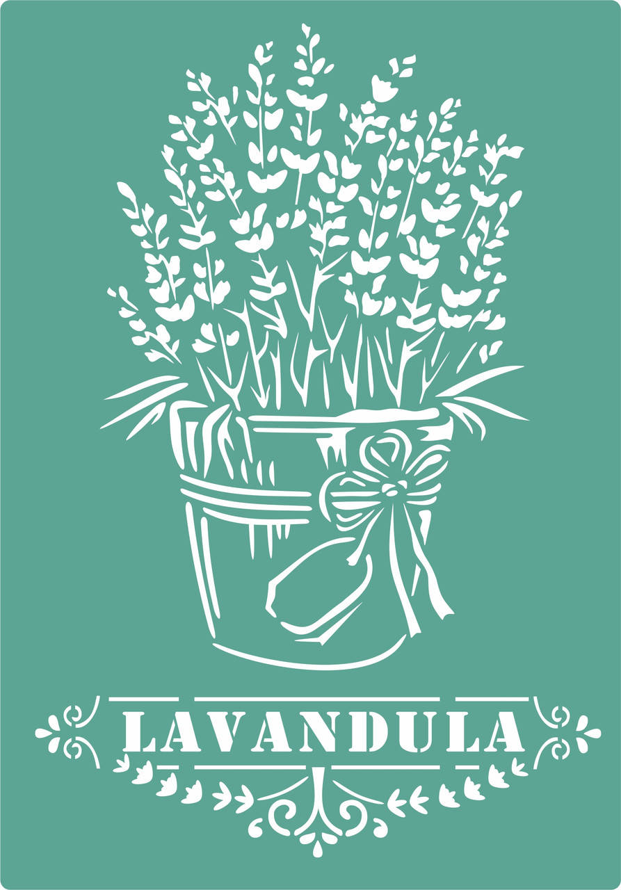 Трафарет Лаванда