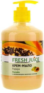 Крем-мыло с увлажняющим молочком Fresh Juice "Папайя" с дозатором 460 мл. 
Крем-мыло с увлажняющим молочком Fresh Juice "Папайя" с дозатором 460 мл.