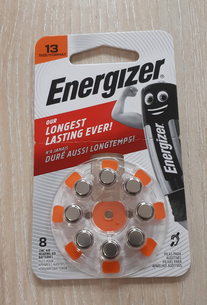 Батарейки ENERGIZER Zinc air 1,4V AC13 / ZA13 / PR48 (280mAH)
Батарейки ENERGIZER Zinc air 1,4V AC13 / ZA13 / PR48 (280mAH)