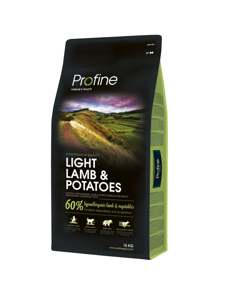 Сухой корм Profine Dog Light Lamb & Potatoes гипоаллергенный для взрослых собак с избыточным весом 15 кг
Сухой корм Profine Dog Light Lamb & Potatoes гипоаллергенный для взрослых собак с избыточным весом 15 кг