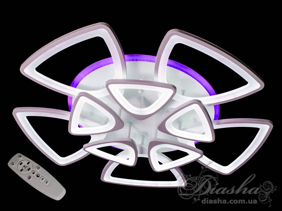 Потолочная LED-люстра с диммером и подсветкой, 240W 8118/5+5 LED 3color dimmer (черная,коричневая,серая))
Потолочная LED-люстра с диммером и подсветкой, 240W 8118/5+5 LED 3color dimmer (черная,коричневая,серая))
