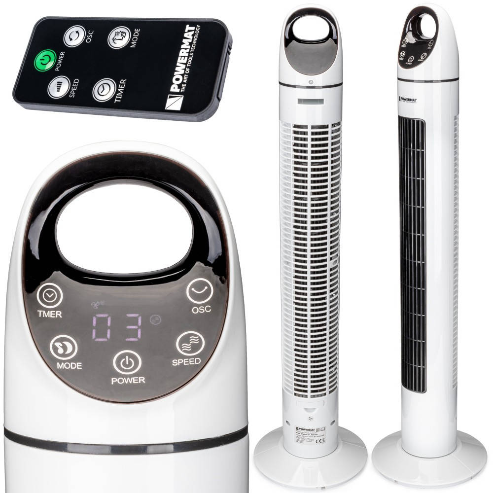 Вентилятор колонный Powermat Pearl Tower-80 с возможностью ароматизации 
Вентилятор колонный Powermat Pearl Tower-80 с возможностью ароматизации