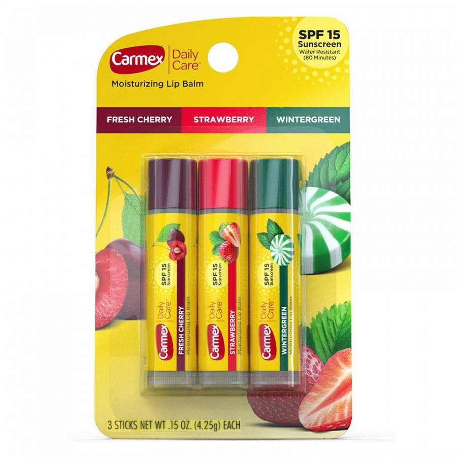 Набор бальзамов для губ Carmex 3-Sticks: Fresh Cherry, Strawberry, Wintergreen 3 х 4,25г
Набор бальзамов для губ Carmex 3-Sticks: Fresh Cherry, Strawberry, Wintergreen 3 х 4,25г