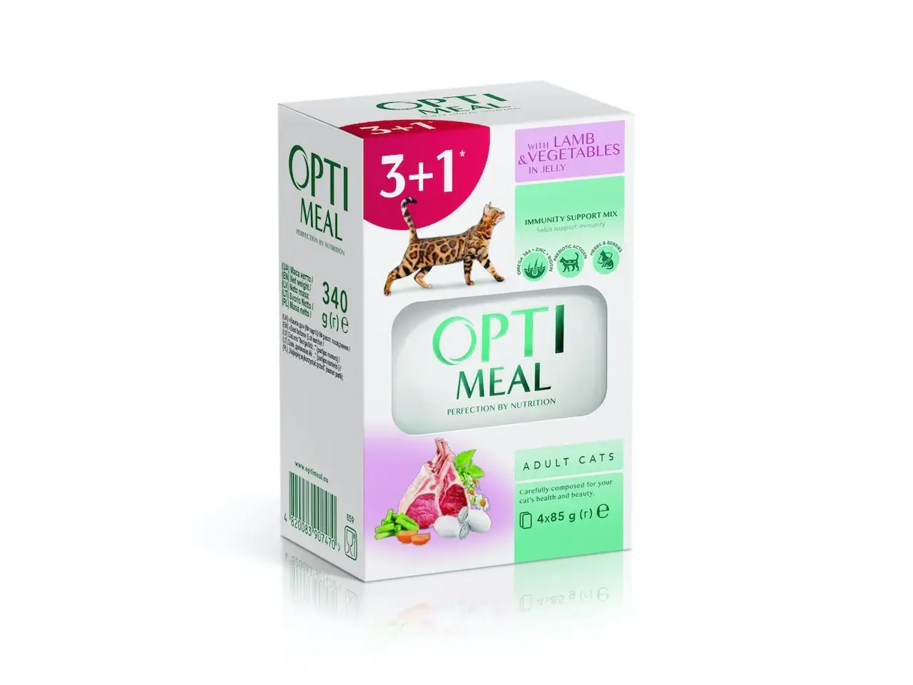Консервированный корм Optimeal Набор "Adult Cats Lamb & Vegetables Влажный корм для взрослых кошек с ягненком
Консервированный корм Optimeal Набор "Adult Cats Lamb & Vegetables Влажный корм для взрослых кошек с ягненком