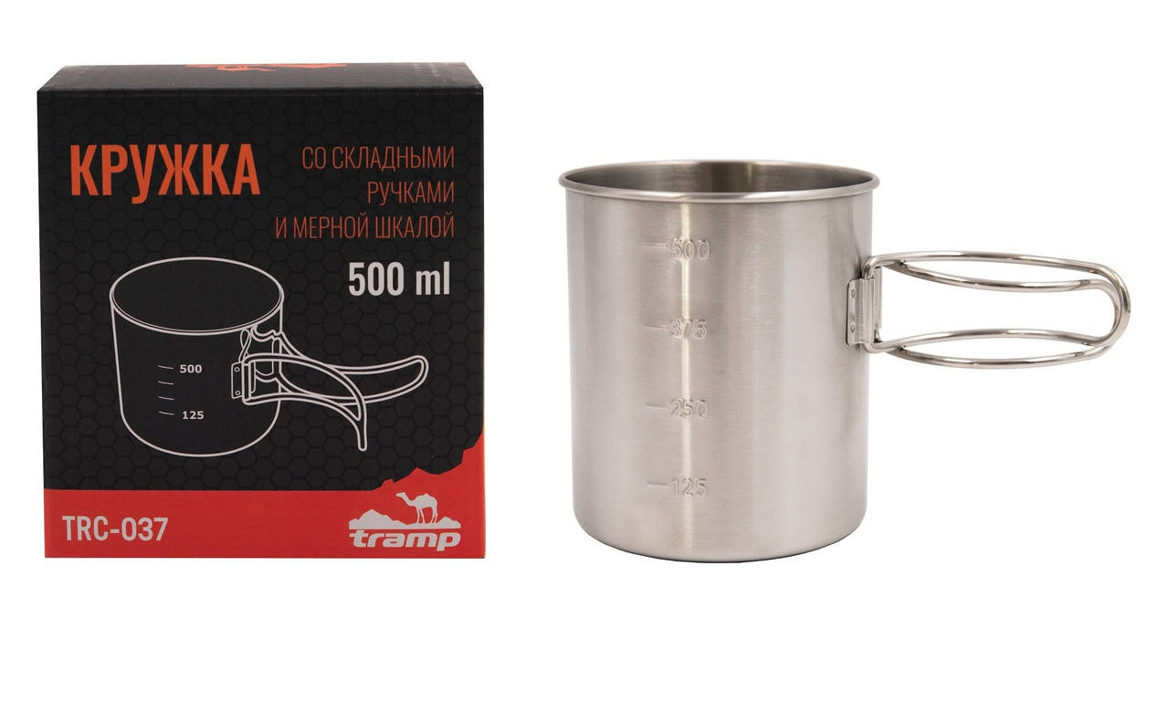 Кружка со складными ручками и мерной шкалой Tramp Cup 500 мл. Кружка туристическая с складнымы ручками
Кружка со складными ручками и мерной шкалой Tramp Cup 500 мл. Кружка туристическая с складнымы ручками