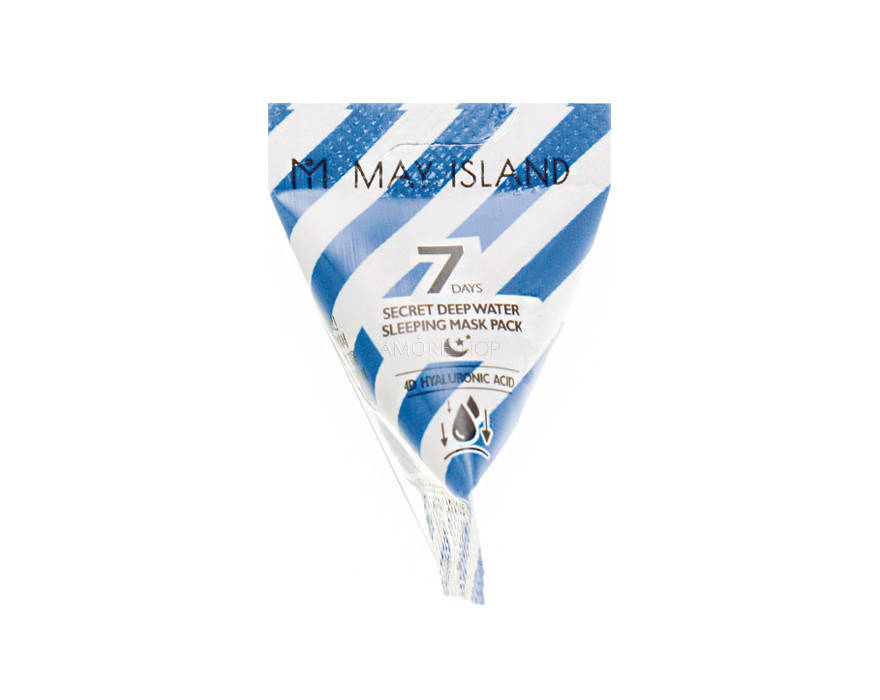 Ночная маска с гиалуроновой кислотой May Island 7 Days Secret Deep Water Sleeping Mask Pack 5g (Корея)
Ночная маска с гиалуроновой кислотой May Island 7 Days Secret Deep Water Sleeping Mask Pack 5g (Корея)