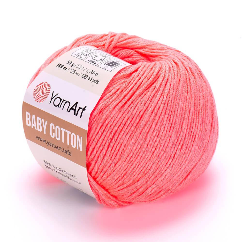YarnArt Baby Cotton (Ярн Арт Беби Коттон) № 424 коралловый (Пряжа коттон, нитки для вязания)
YarnArt Baby Cotton (Ярн Арт Беби Коттон) № 424 коралловый (Пряжа коттон, нитки для вязания)