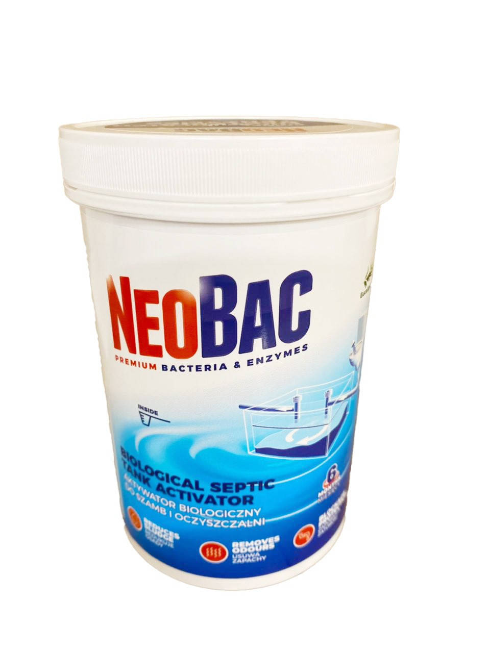 Биопрепарат для уличных туалетов, септиков, ям NEOBAC 600 г. на 6 мес.с ароматом ЭВКАЛИПТА !!
Биопрепарат для уличных туалетов, септиков, ям NEOBAC 600 г. на 6 мес.с ароматом ЭВКАЛИПТА !!